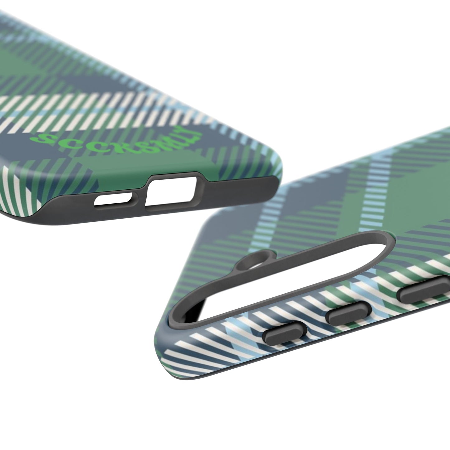 Earth and Sky Plaid Tough Phone Case for Samsung