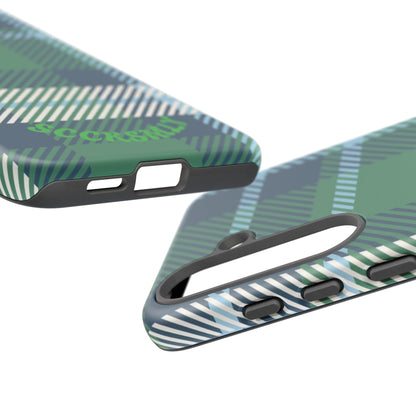 Earth and Sky Plaid Tough Phone Case for Samsung