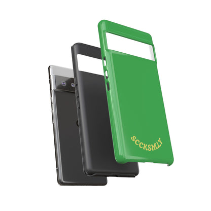 SOLID Green Grin Tough Case for Google Pixel