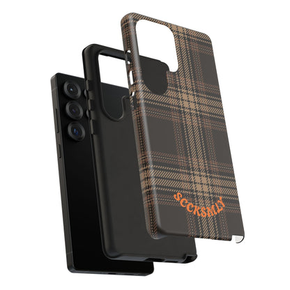 Brown Bread Plaid Tough Phone Case Samsung