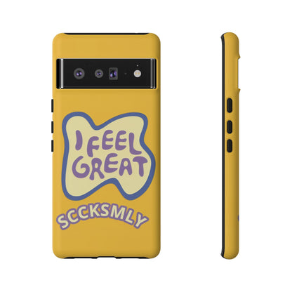 Yellow "I FEEL GREAT" Tough Phone Case for Google Pixel