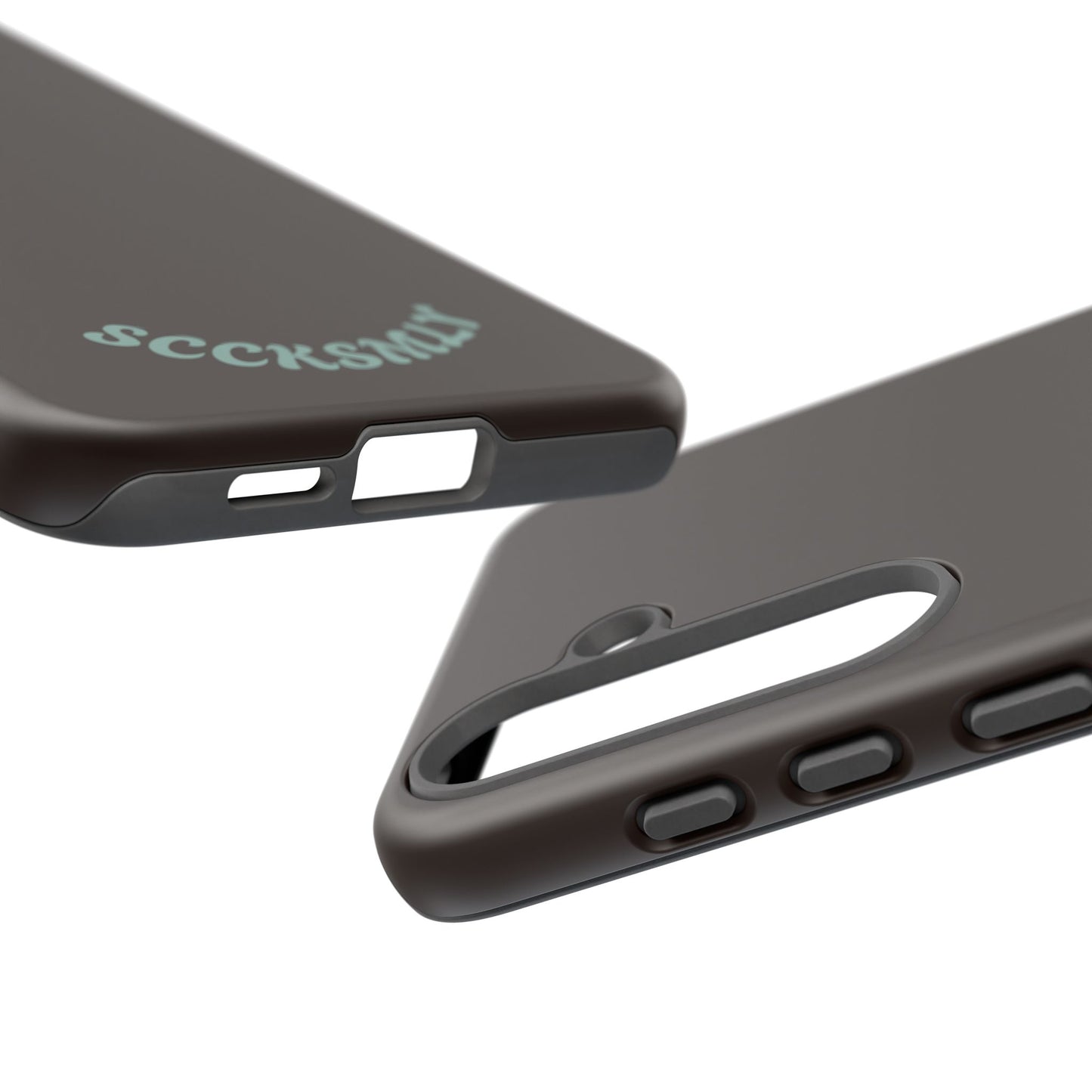 SOLID Espresso Mint Tough Phone Case for Samsung