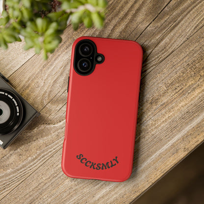 SOLID Screaming Red Tough Case for Apple