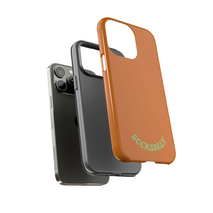 SOLID Terracotta Caoal Tough Case for Apple
