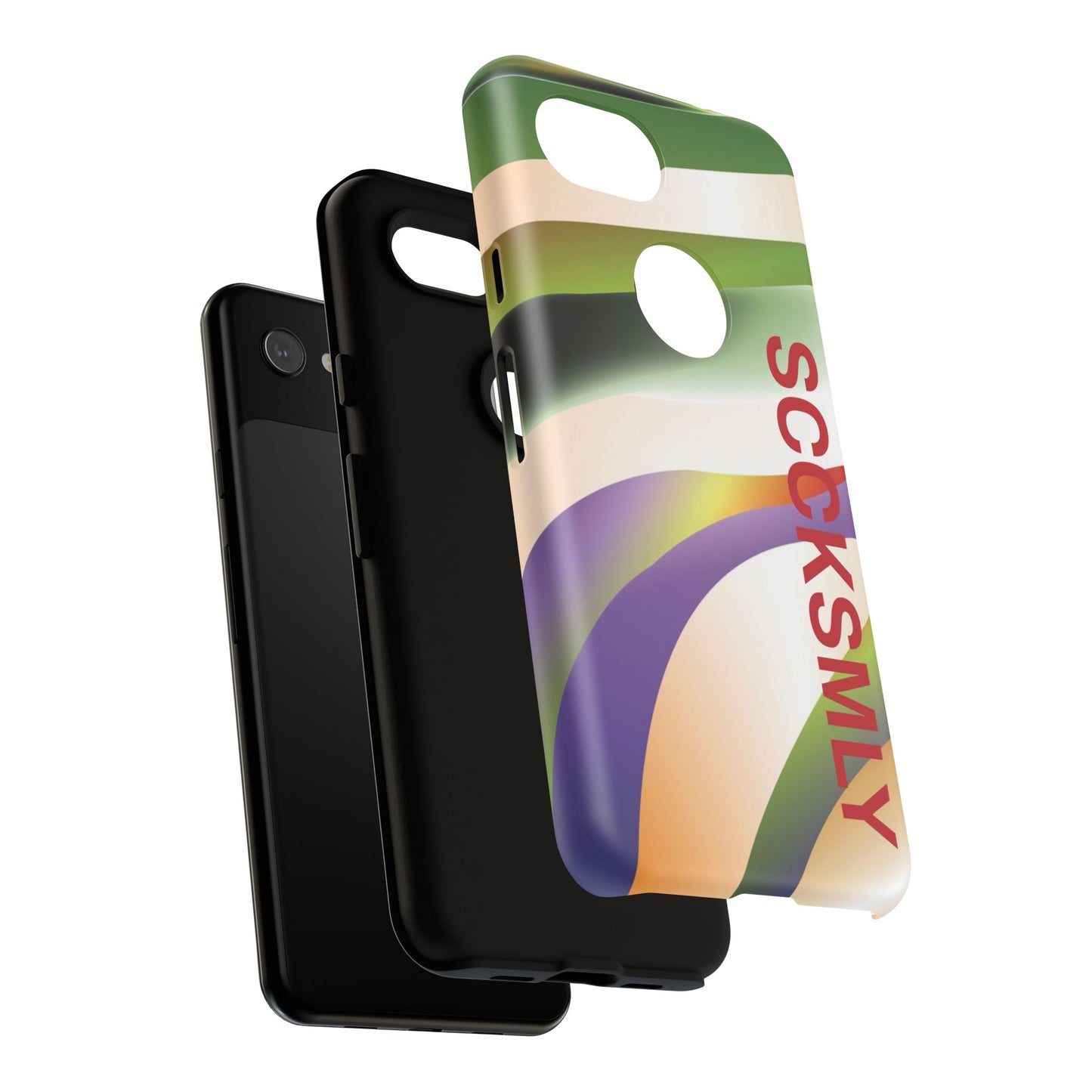 Green Waves Phone Case for Google Pixel