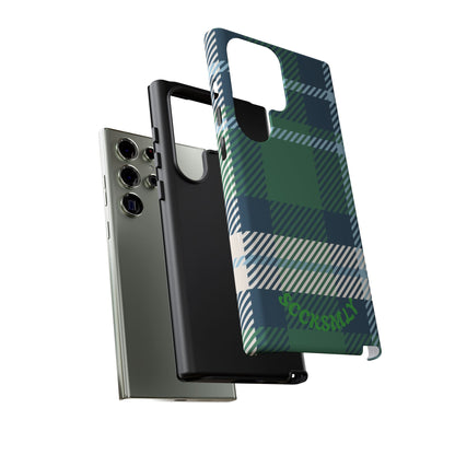 Earth and Sky Plaid Tough Phone Case for Samsung