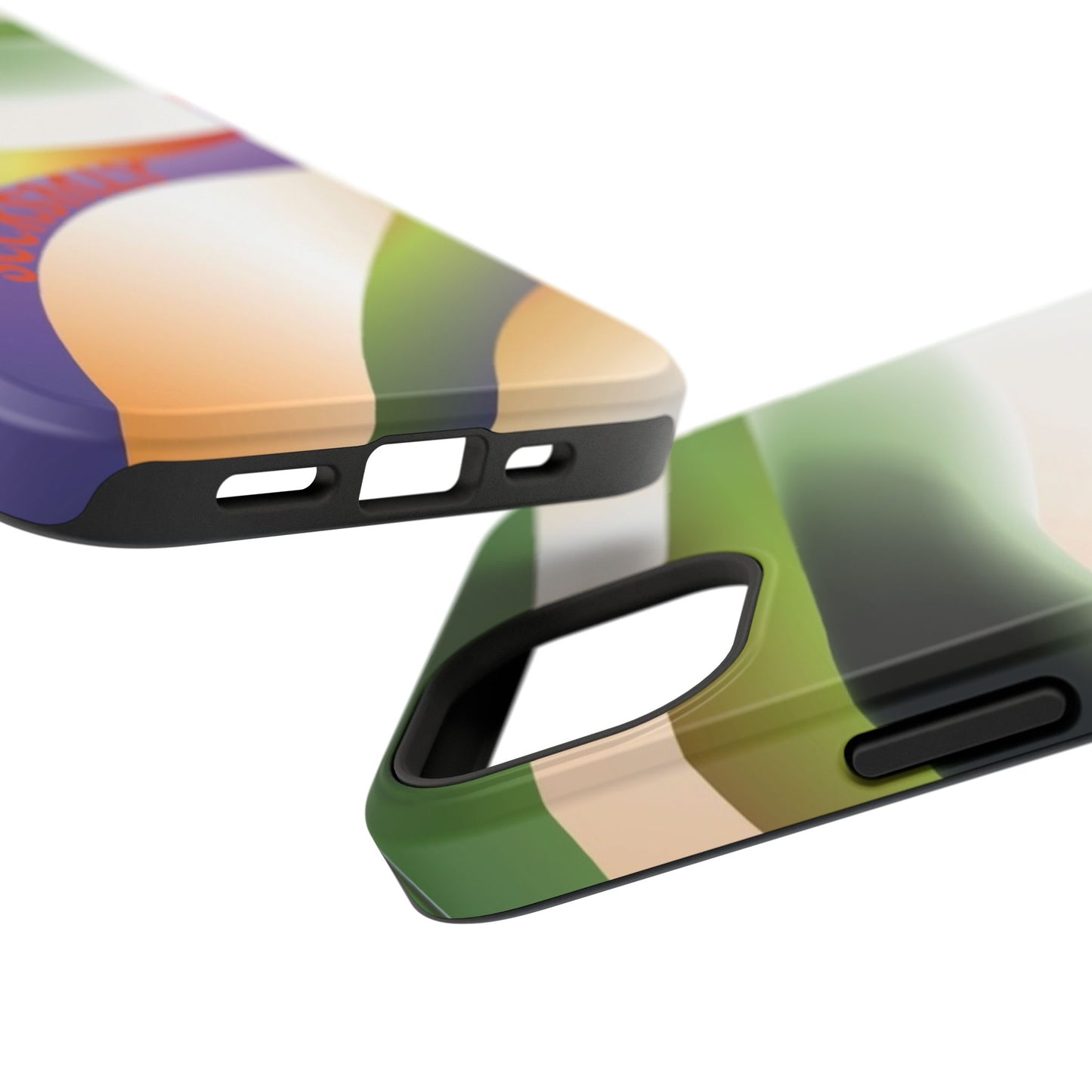 Green Waves Phone Case for Apple