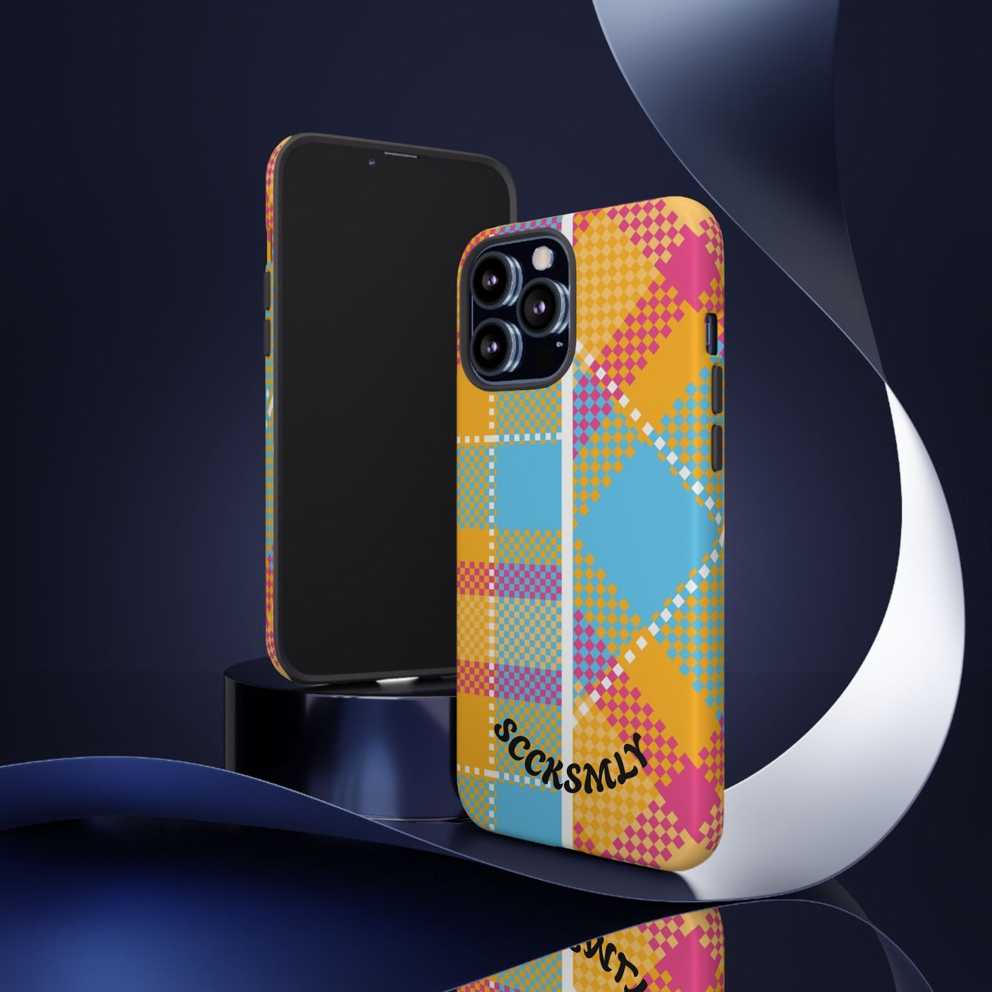 Pattern Punch Phone Case for Apple