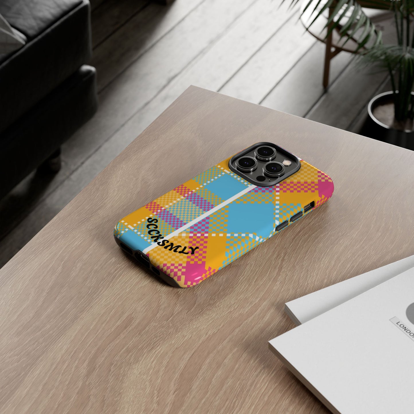 Pattern Punch Phone Case for Apple