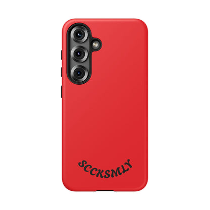 SOLID Screaming Red Tough Case for Samsung