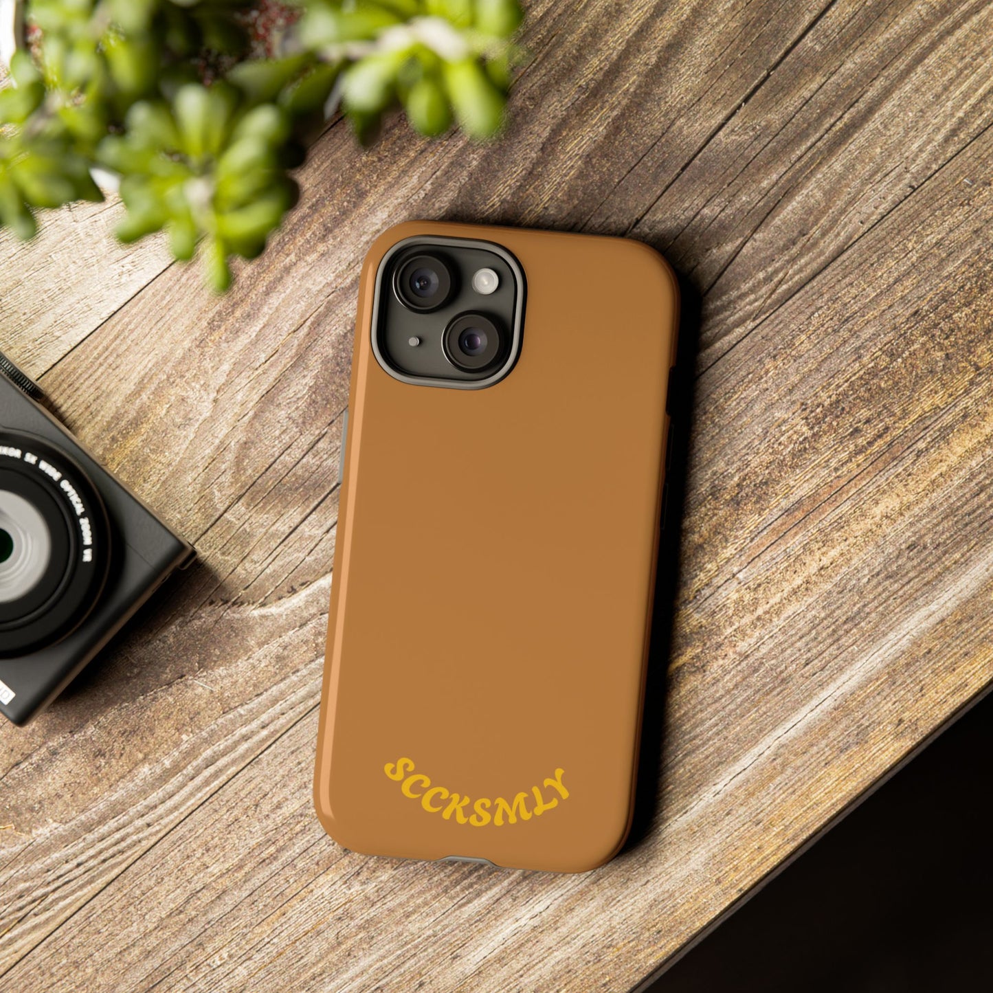 SOLID Spiced Caramel Tough Case for Apple