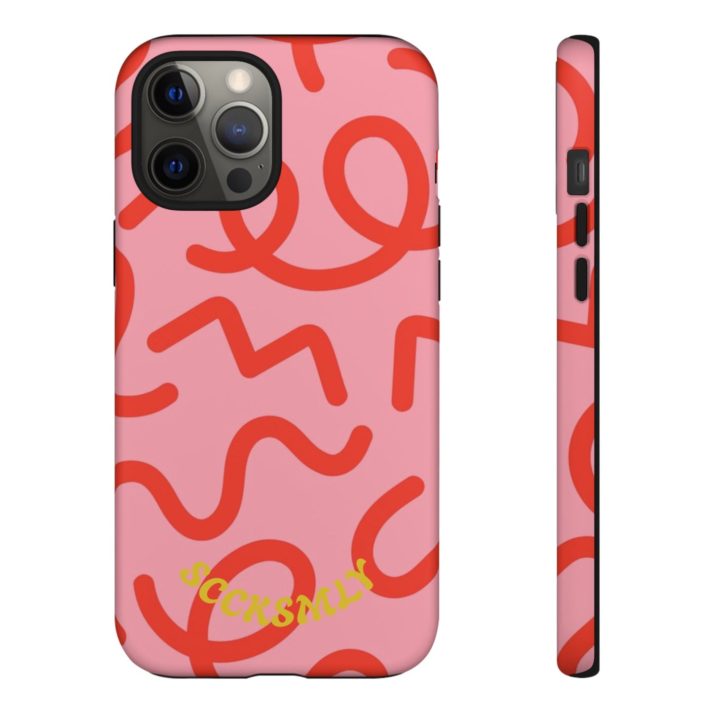 Red Candy Swirls Tough Case for Apple