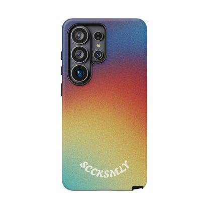 Faded Sunset Aura Tough Phone Case for Samsung