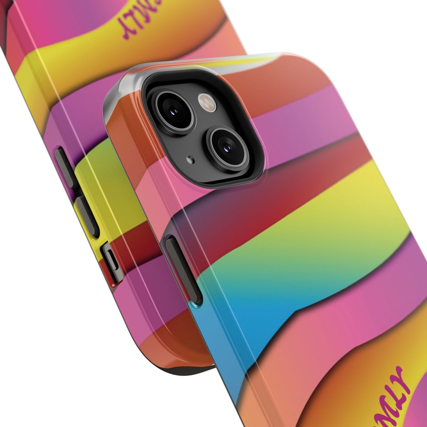 Modern Retro Rainbow Phone Case for "IOS or Apple"