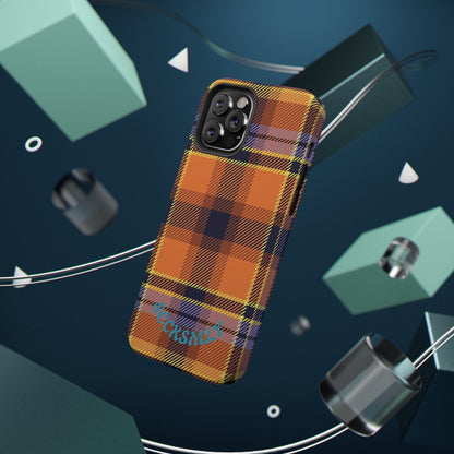 Orange Sickle Plaid  Phone Case for Apple
