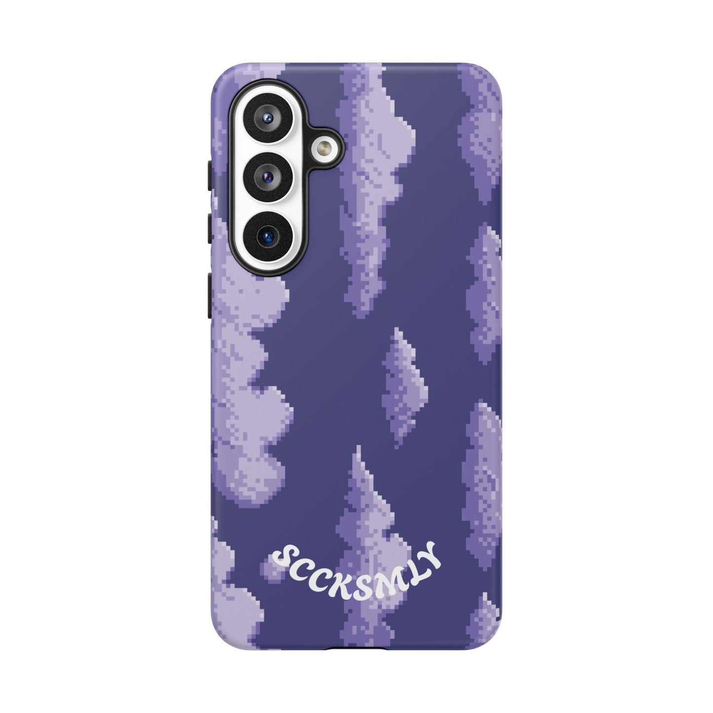 Lilac Pixel Cloud Tough Phone Case for Samsung
