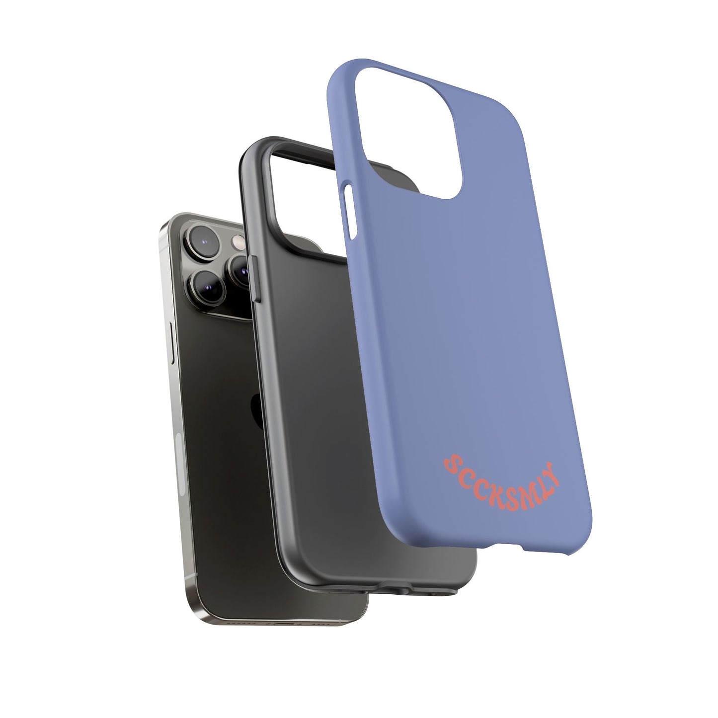 Periwinkle Blue Tough Phone Case for Apple