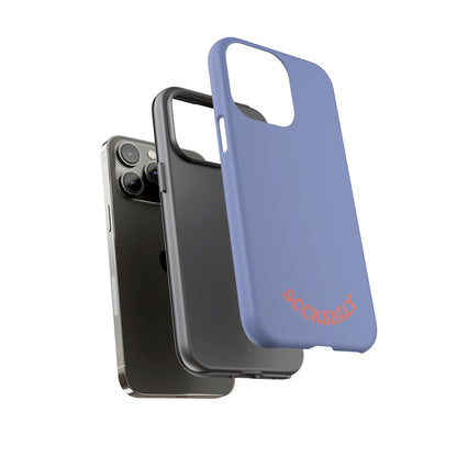 Periwinkle Blue Tough Phone Case for Apple