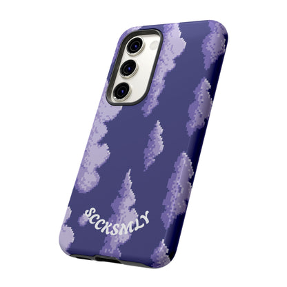 Lilac Pixel Cloud Tough Phone Case for Samsung