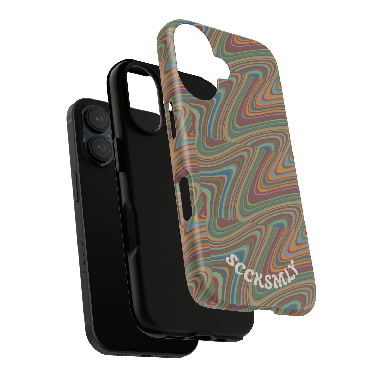 Earthly Waves Tough Phone Case for Apple