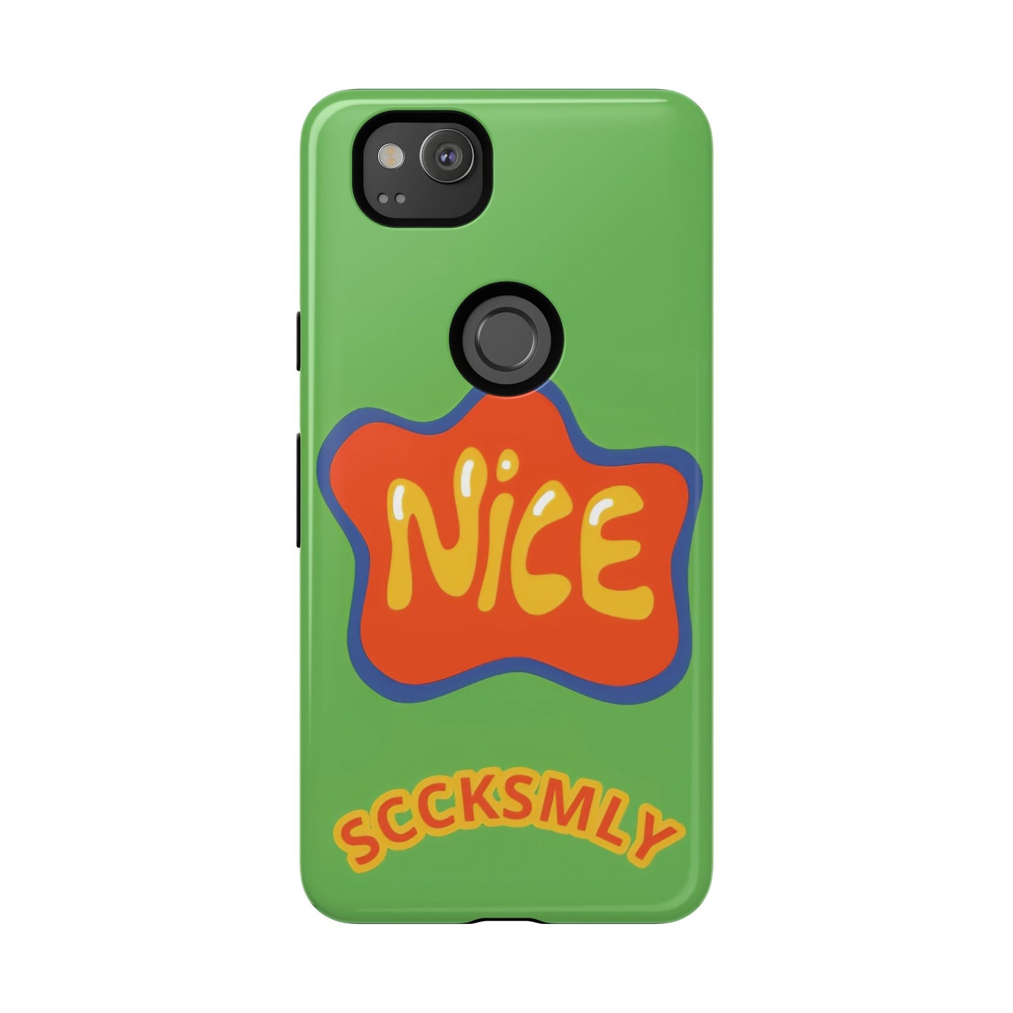 Green "NICE" Tough Phone Case for Google Pixel