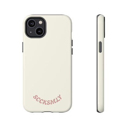 Sweet Oat Milk Tough Phone Case for Apple