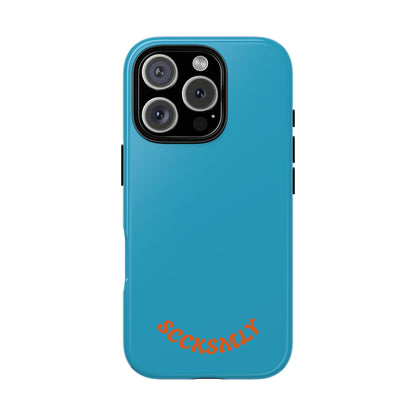 SOLID Blue Spook Tough Case for Apple