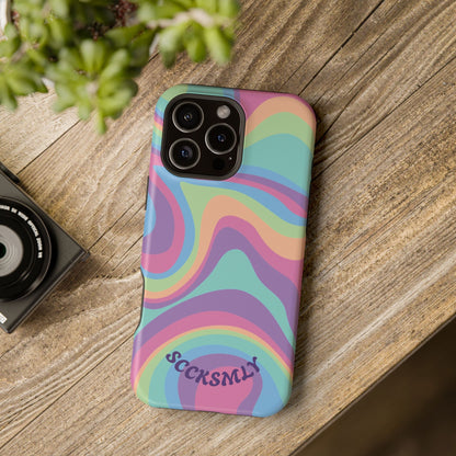 Pastel Swirl Phone Case for Apple