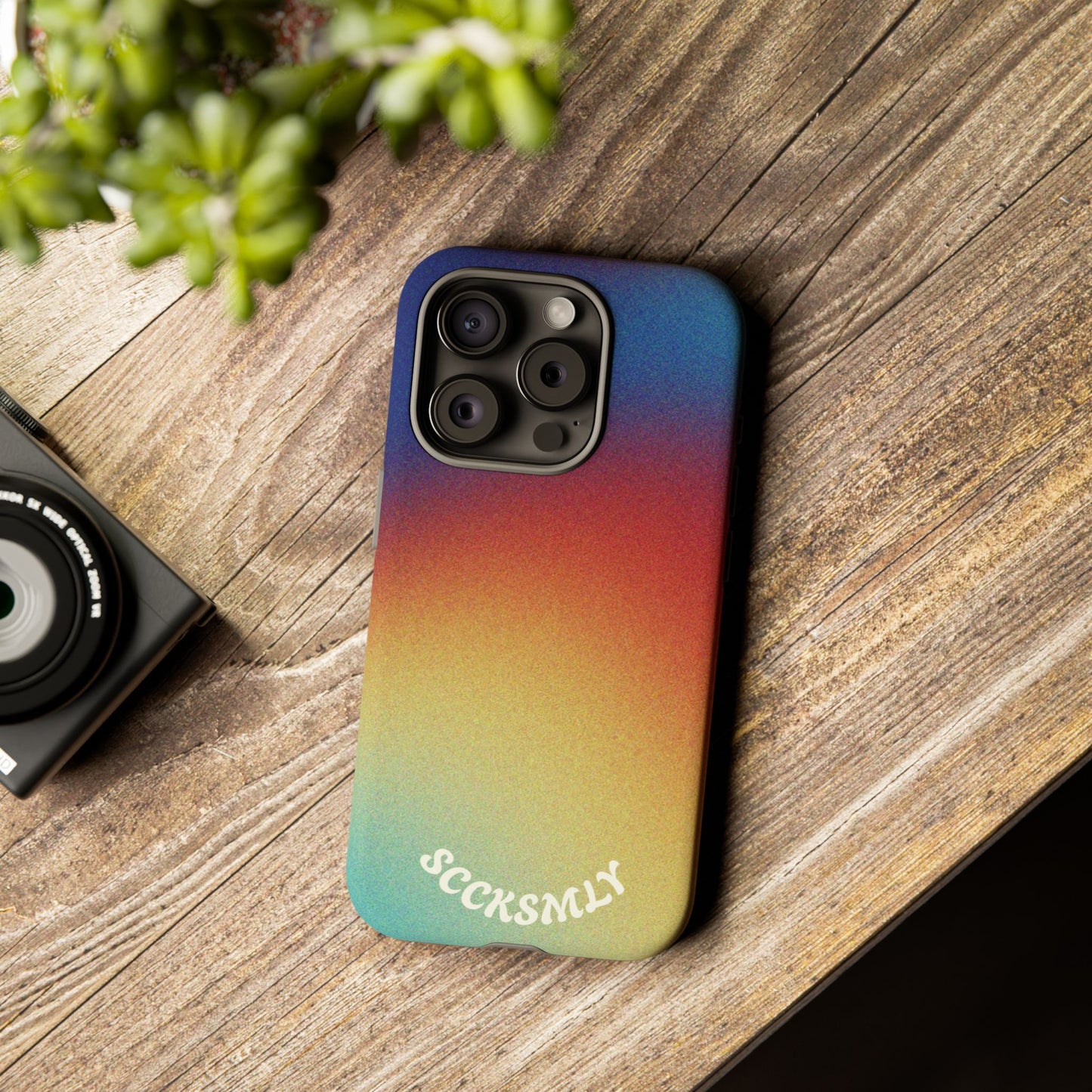 Faded Sunset Aura Tough Phone Case for Apple