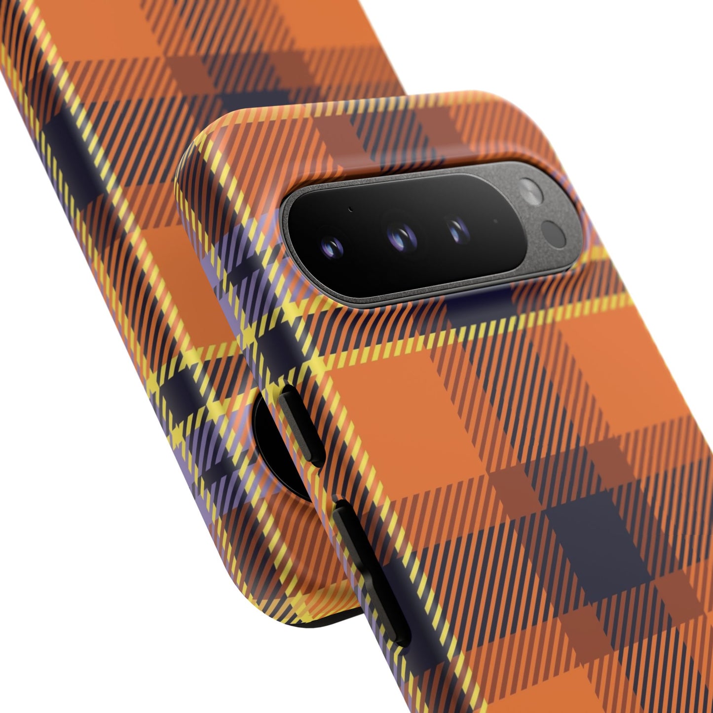Orange Sickle Plaid Phone Case for Google Pixel