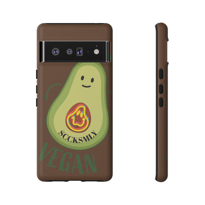 Playful Vegan Avocado Phone Case for Google Pixel