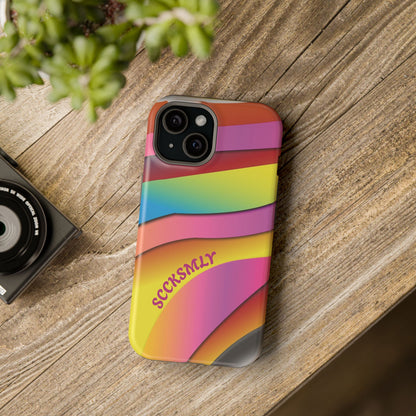 Modern Retro Rainbow Phone Case for Apple