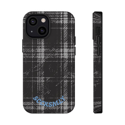 Smoky Grungy Plaid Phone Case for Apple