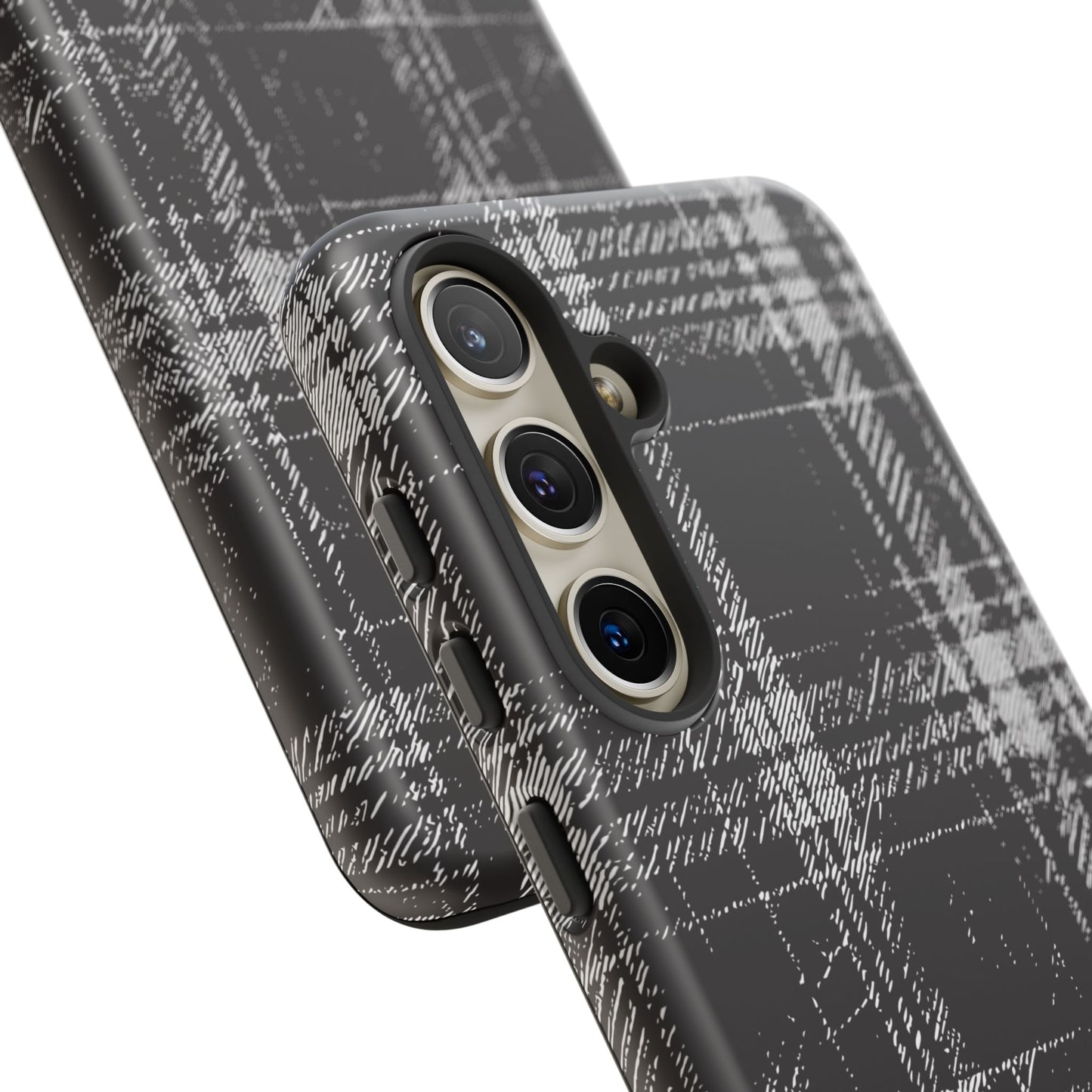 Smoky Grungy Plaid Phone Case for Samsung