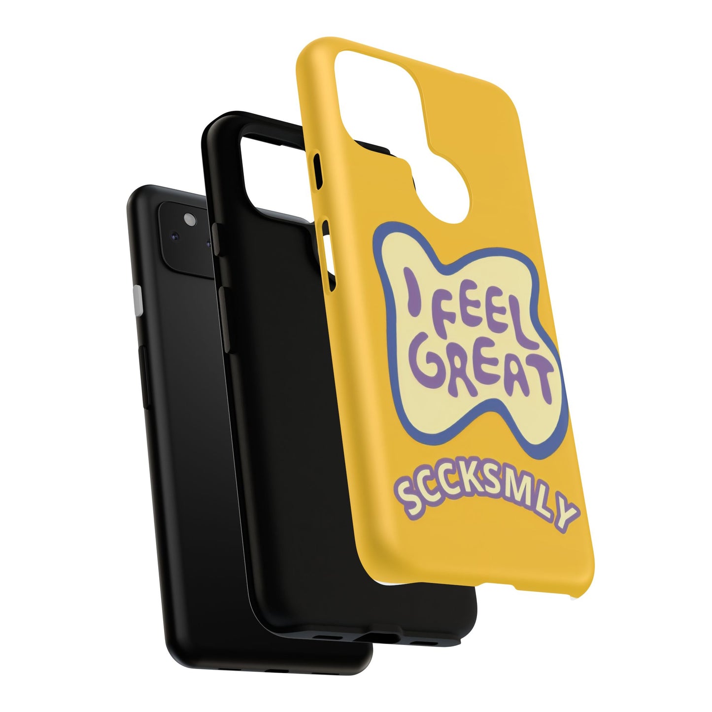 Yellow "I FEEL GREAT" Tough Phone Case for Google Pixel
