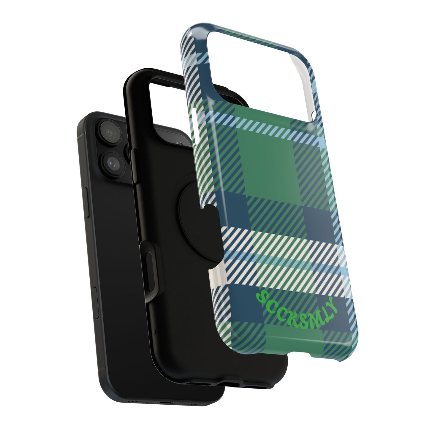 Earth and Sky Plaid Phone Case for Apple