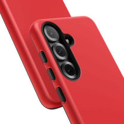 SOLID Screaming Red Tough Case for Samsung