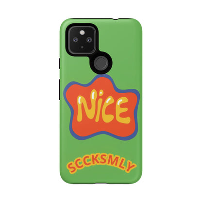 Green "NICE" Tough Phone Case for Google Pixel