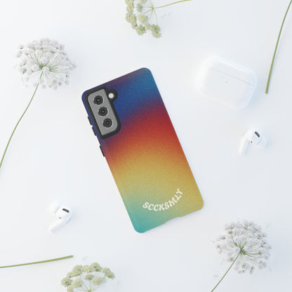 Faded Sunset Aura Tough Phone Case for Samsung