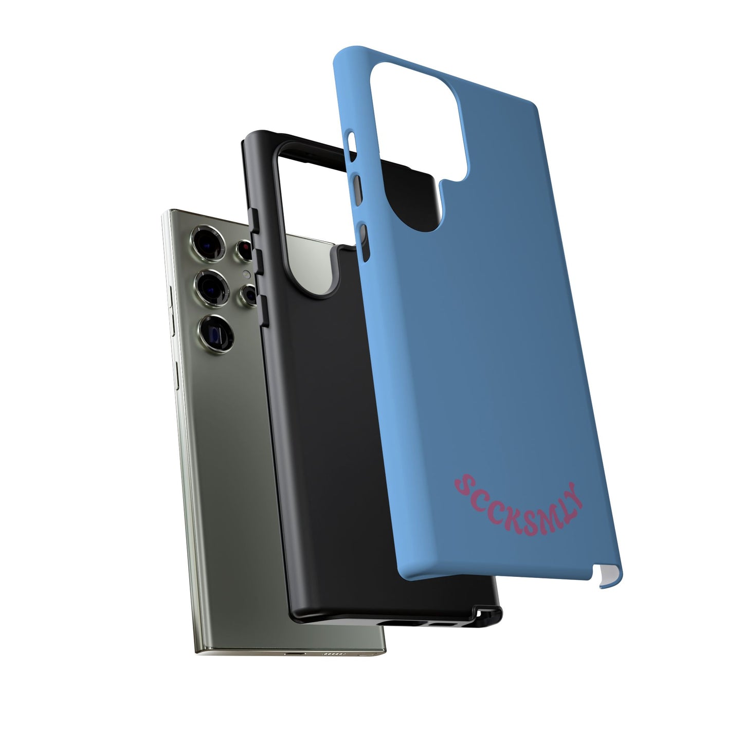 SOLID Blue Candie Tough Case for Samsung