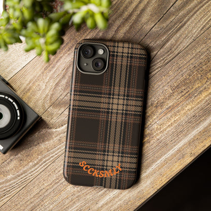 Brown Bread Plaid Tough Phone Case for Apple