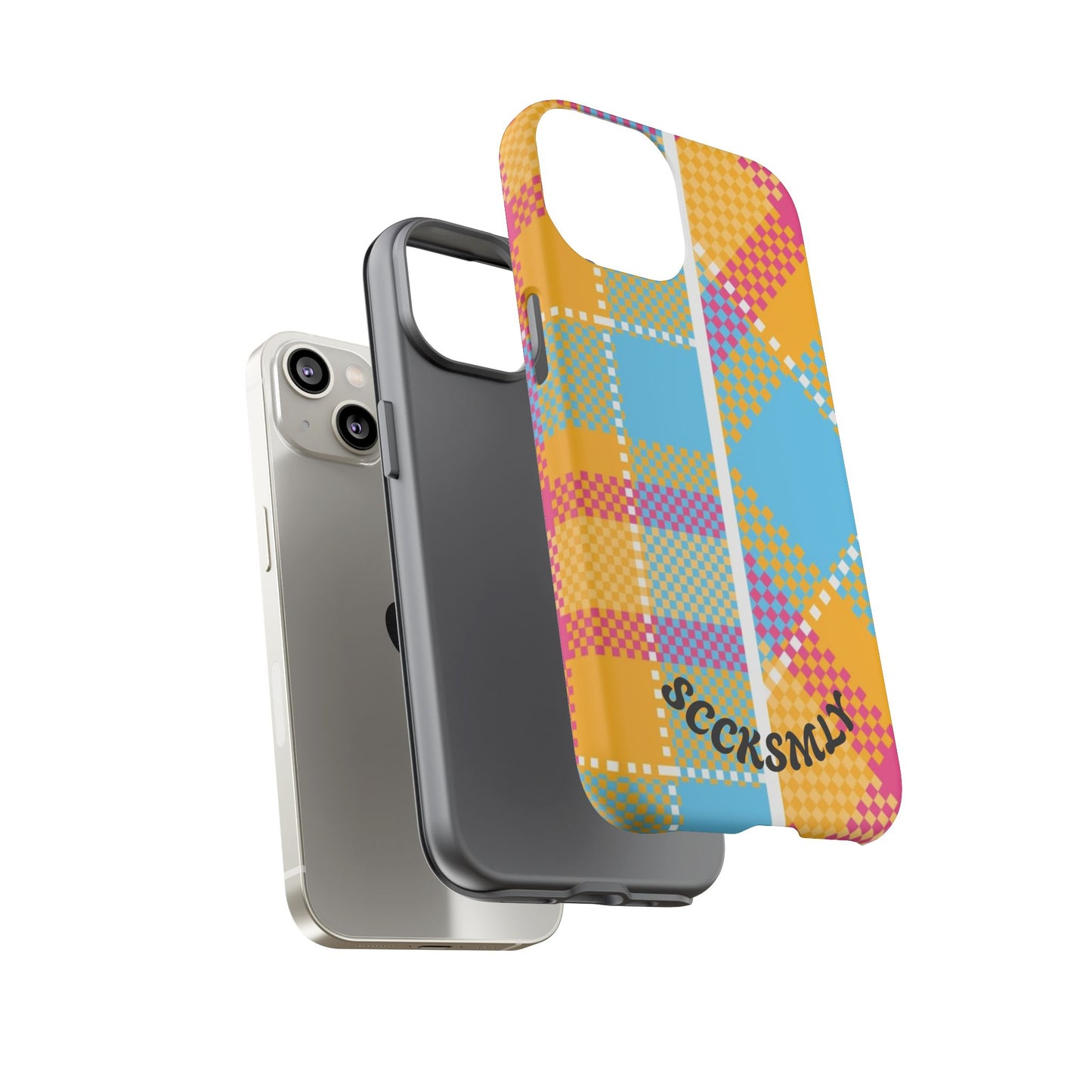 Pattern Punch Phone Case for Apple