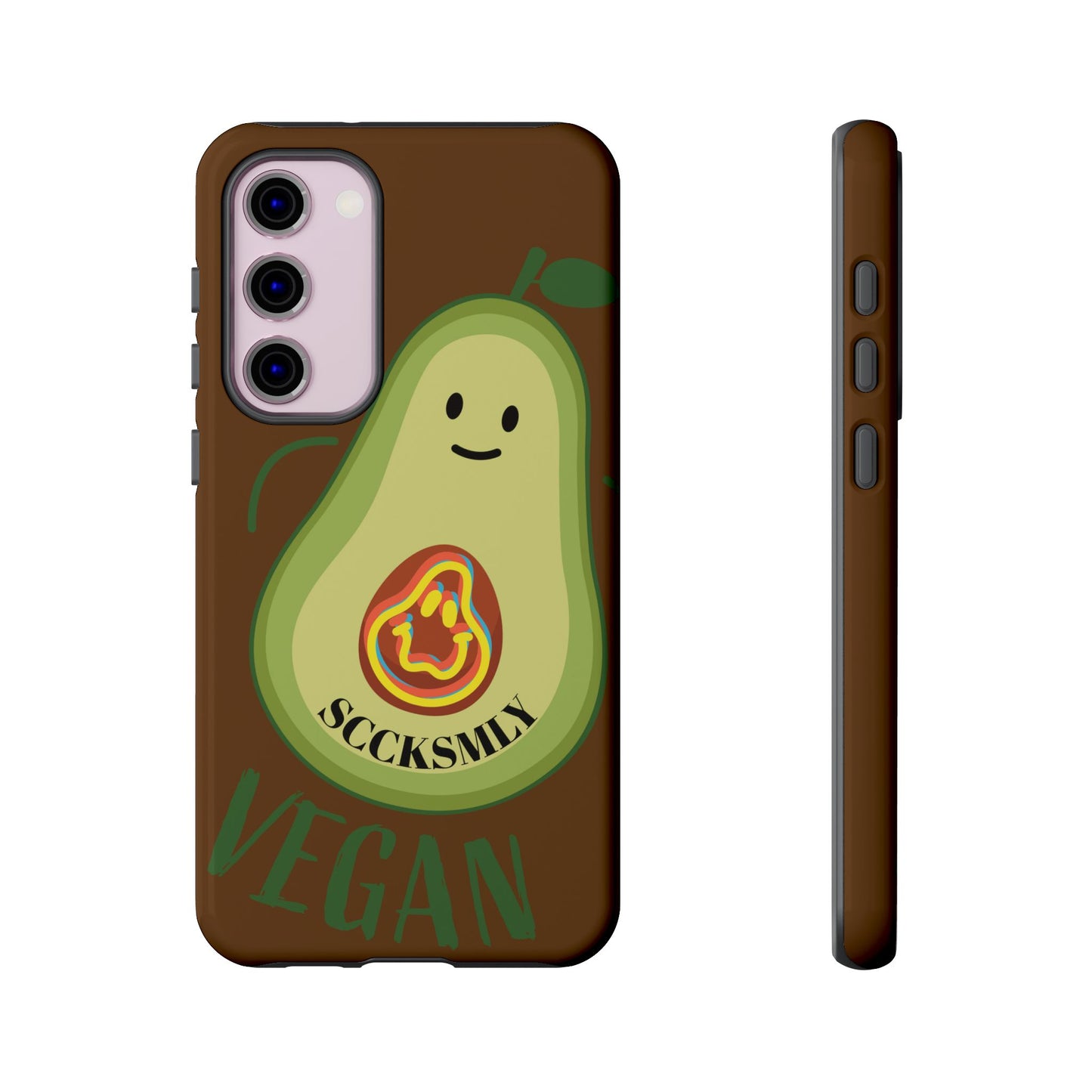 Playful Vegan Avocado Phone Case for Samsung