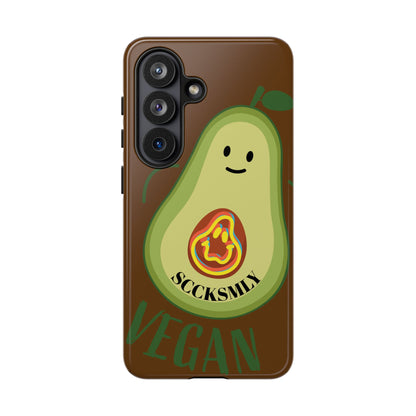 Playful Vegan Avocado Phone Case for Samsung