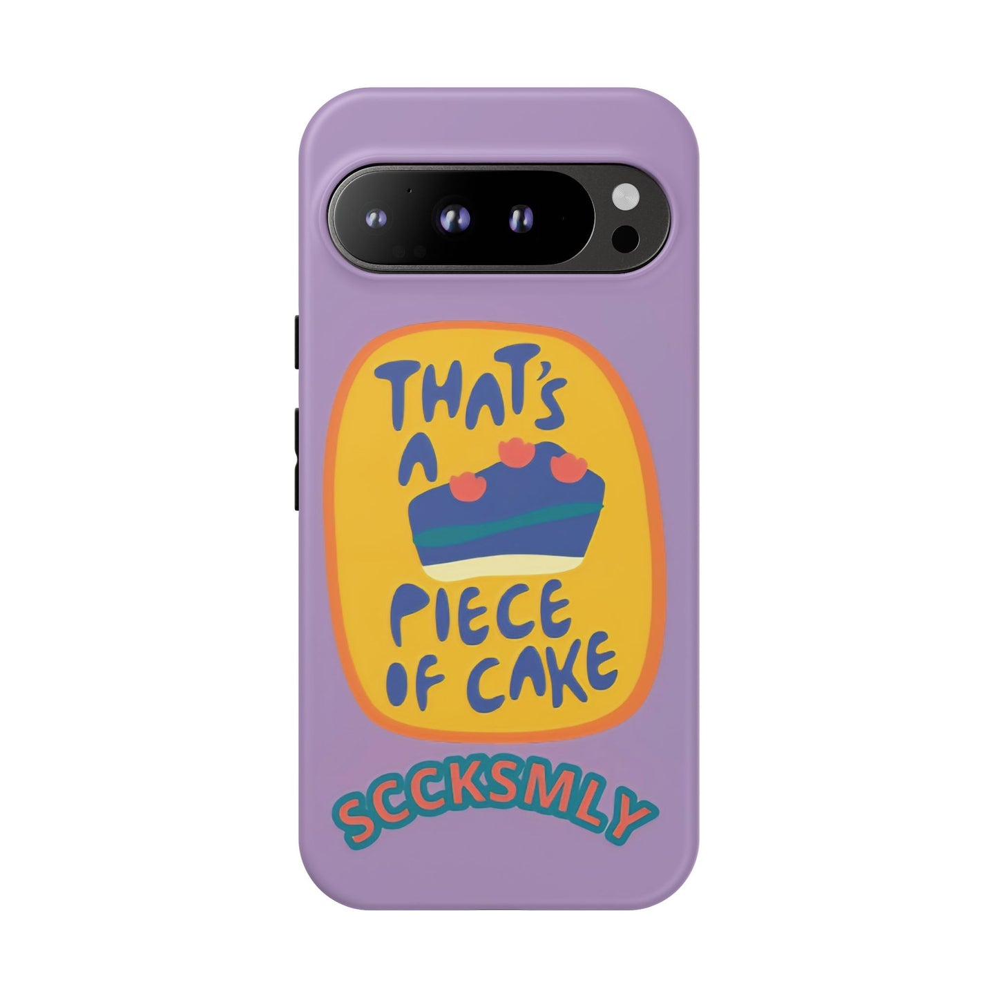 Light Purple "THAT'S A PIECE OF CAKE" Tough Phone Case for Google Pixel