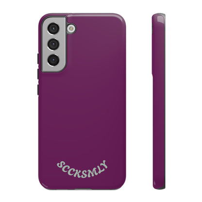 SOLID Amethyst Matte Tough Phone Case for Samsung