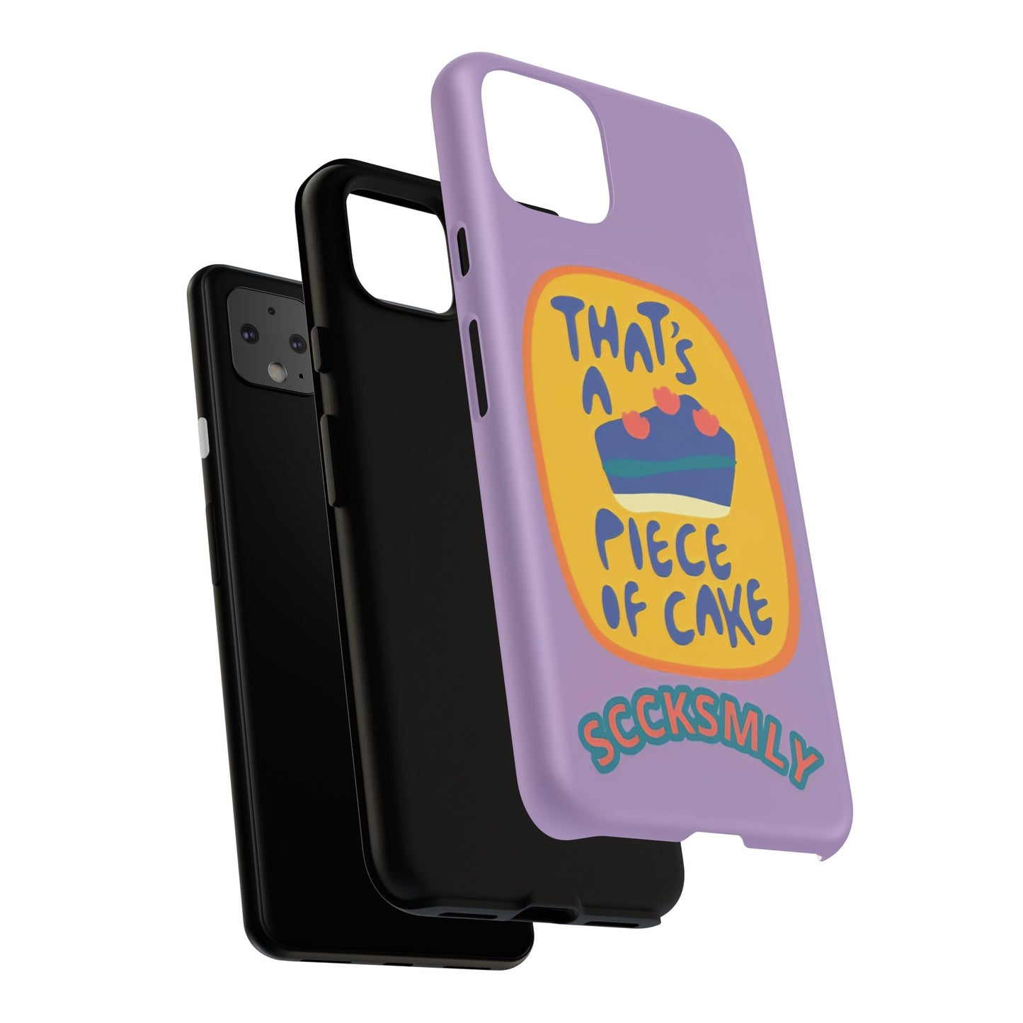 Light Purple "THAT'S A PIECE OF CAKE" Tough Phone Case for Google Pixel