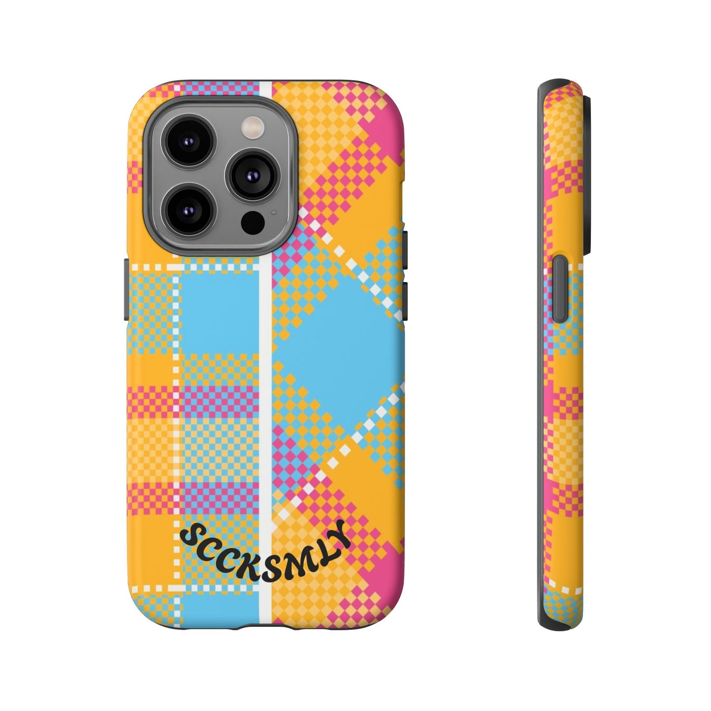 Pattern Punch Phone Case for Apple