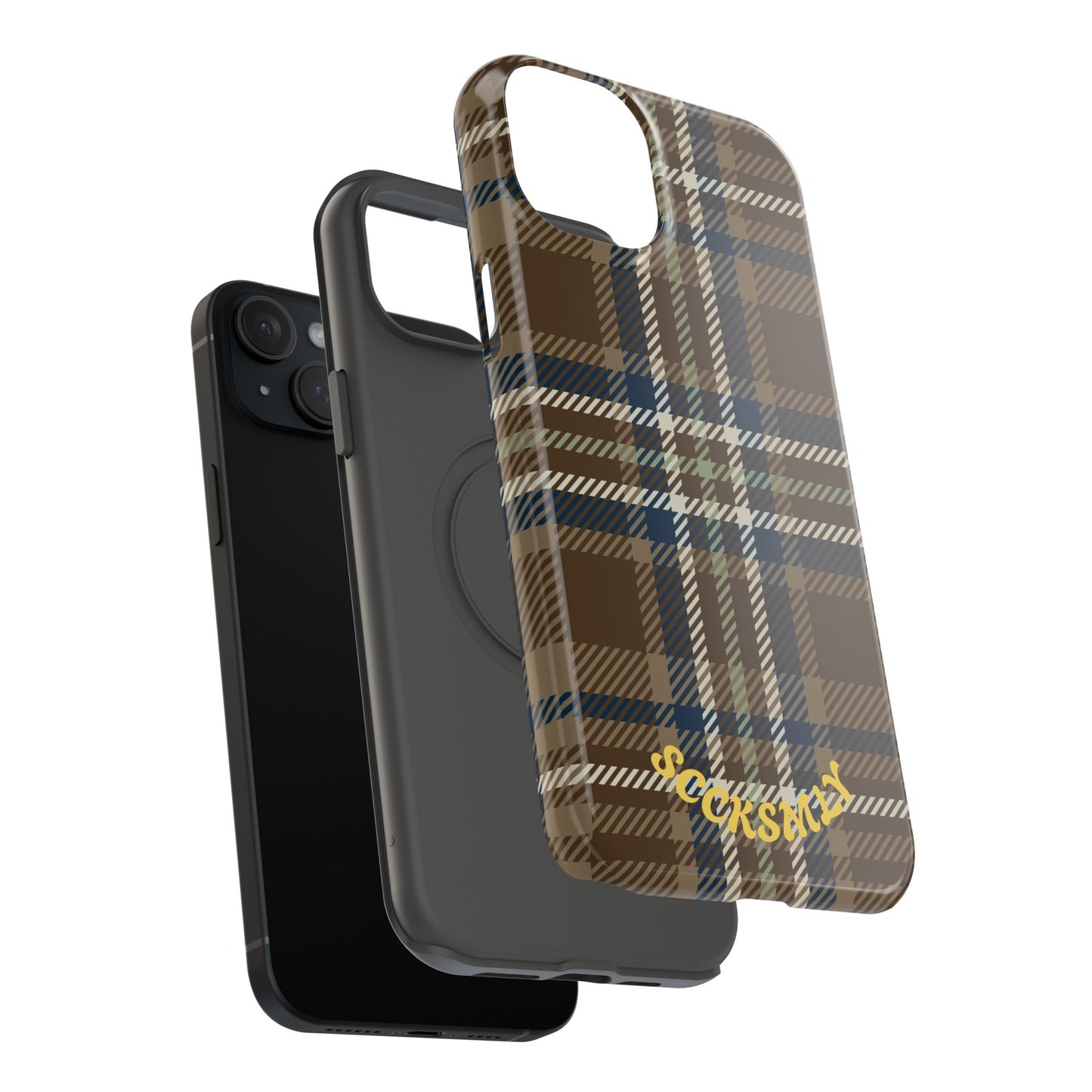 Earth and Sky Plaid Phone Case for Apple