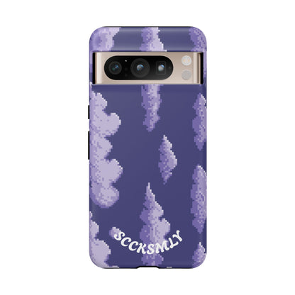 Lilac Pixel Cloud Tough Phone Case for Google Pixel
